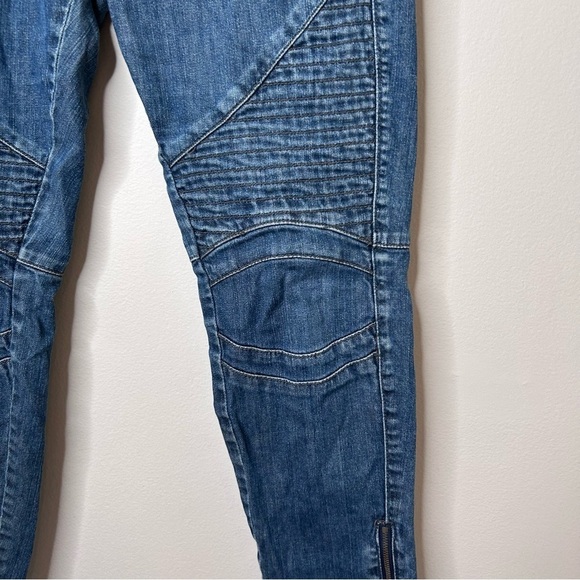 BDG Moto Style Jeans with Ankle Zippers Relaxed Slim Fit Tapered Size 29 - Picture 5 of 11